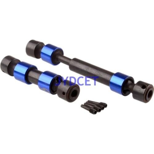 STRV237 5650/8655 2Pcs Center Middle CVD Steel Universal Drive Shaft For RC Traxxas 1/10 E-REVO Summit E Revo 2.0 VXL 86086-4
