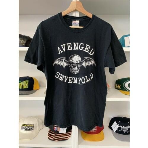 Vintage 2006 Avenged Sevenfold Shirt Sz M Black Rock Metal Music Band 2000s