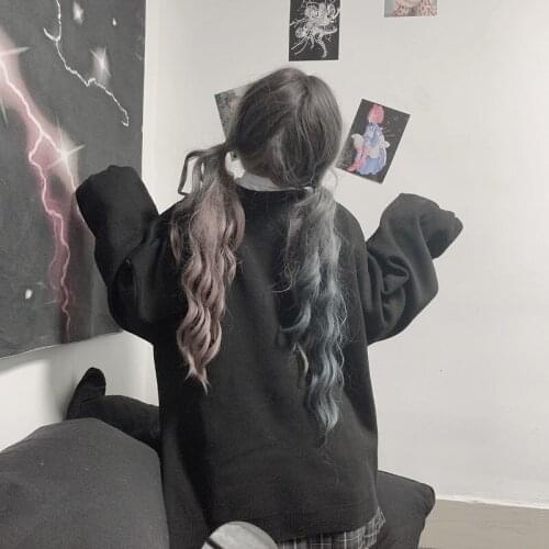 Autumn and winter sweater women 2021 new Korean retro cartoon jacquard loose sweater coat trend