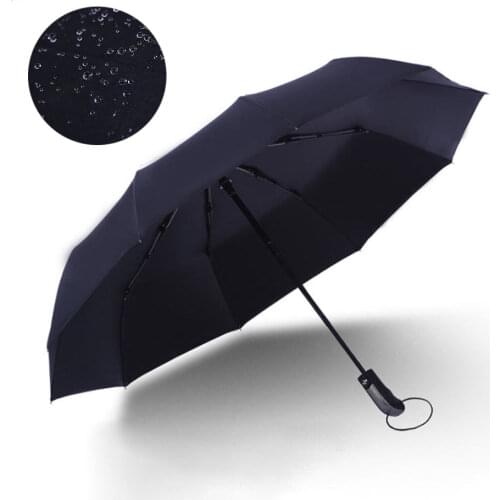Зонт 3 folded mens womens umbrella Fully automatic mini pocket large umbrella large 105 cm 10ribs audi wind chinese sun