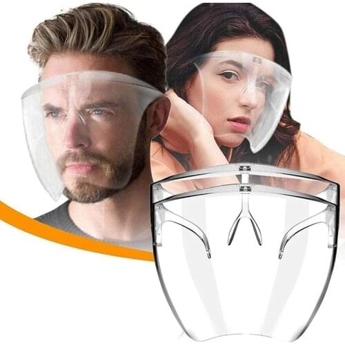 2Pc Half Face Shield,Transparent Glasses Face and Eye Protection Anti-Vertigo Anti-Static Outdoor Sports Cycling Goggles