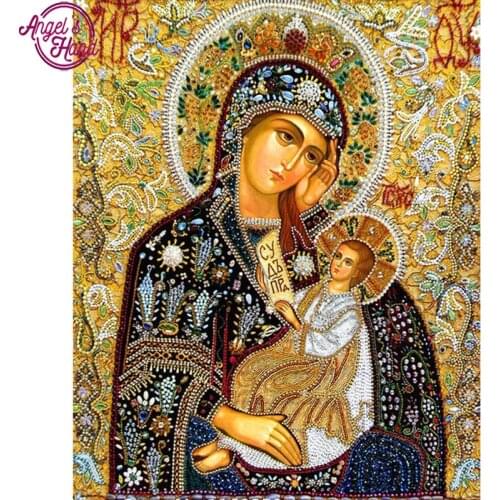 5D diy diamond painting cross stitch Religious ICONS portrait mosaic full diamond embroidery square rhinestone embroidery