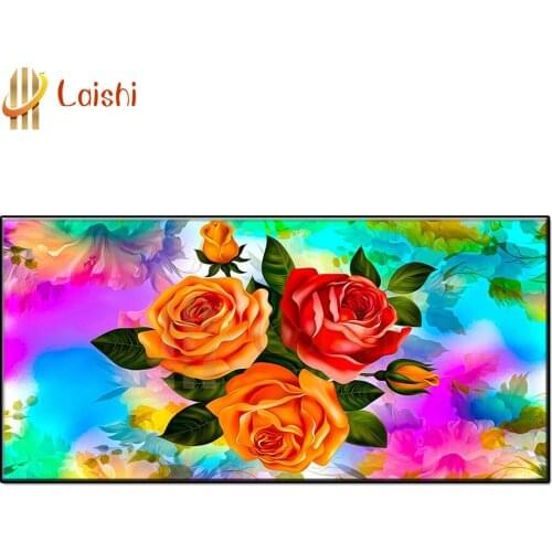 Diamond Painting Fantasy colorful roses Full Square/Round Diamond Pattern Embroidery Cross Stitch 5D Rhinestone Painting decor