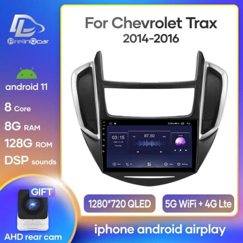 Prelingcar Android 10 For Chevrolet TRAX 2014 -2016 Car Radio Multimedia Video Player GPS Navigation NO DVD 2 Din Octa-Core