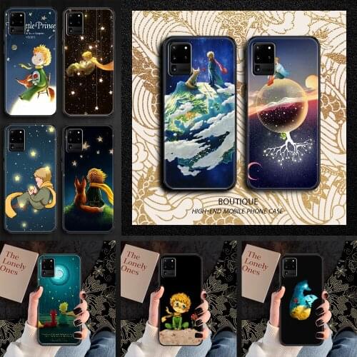 The little prince Phone case For Samsung Galaxy Note 4 8 9 10 20 S8 S9 S10 S10E S20 Plus UITRA Ultra black trend coque tpu shell