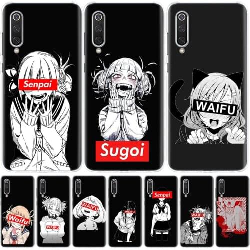 Sugoi Senpai Anime waifu Cover Phone Case For Xiaomi Mi Note 10 11 9 8 10T 9T CC9 5X 6X Pocophone F1 X3 F2 Pro Lite A1 A2 A3 Coq