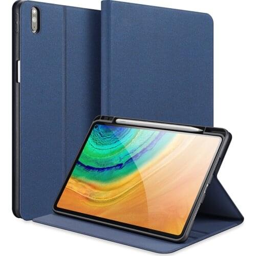 Luxury Tablet Leather case For HUAWEI MatePad Pro 10.8 TPU Smart Sleep Wake DUX DUCIS DOMO Series Trifold Protective Case Cover