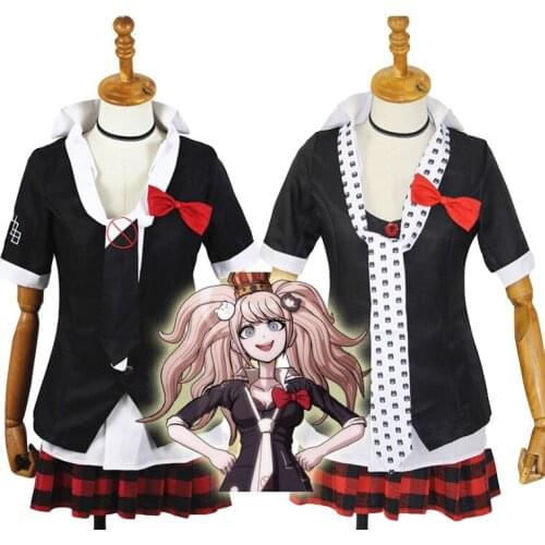 Danganronpa Cosplay Anime Junko Enoshima Emboitement Inushio Kimuchi Dangan Ronpa Trigger Happy Havoc Cosplay Costume
