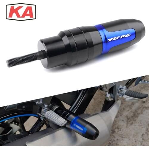 For YAMAHA YZF-R6 YZFR6 YZF R6 Motorcycle Accessories CNC Frame Crash Pads Exhaust Sliders Crash Protector With logo