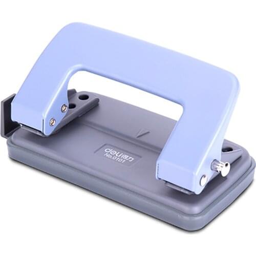 2 Hole Punch, Metal Hole Puncher with Safety Lock Function & Scale, 10 Sheet Punch Capacity, Labor Saving, Office School Supply