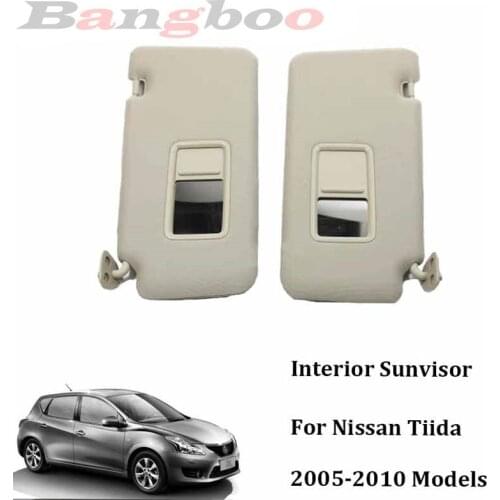 Car Interior Sunvisor Sunshade Front Visor Assembly For Nissan Tiida 2005-2010