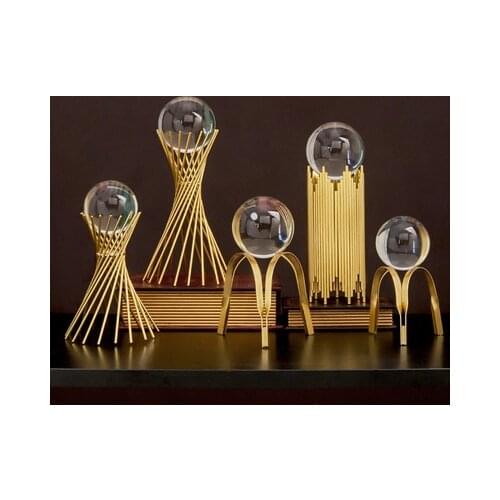 Creative glass ball crystal ball ornaments, home living room decorations modern minimalist office front desk furnishings