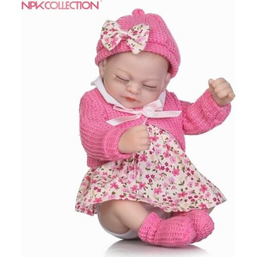 NPK reborn doll with soft real gentle touch 12inch miniature preemie newborn baby doll soft silicone vinyl real touch