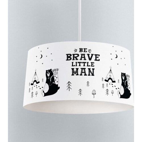Lamp For Kids Bedrooms Light Chandelier for Living Room Childrens Room White Brave Bear Model 175