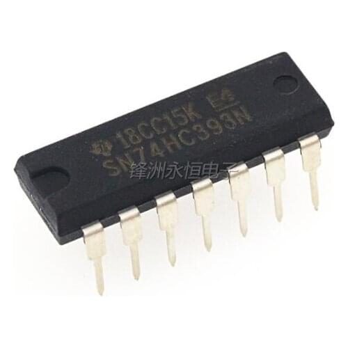 Xinyuan 10PCS/LOT SN74HC393N DIP14 SN74HC393 DIP 74HC393N 74HC393 DIP-14 new and original IC