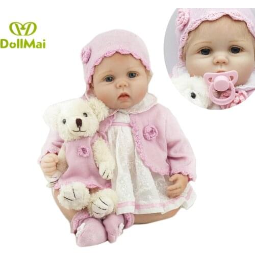 Bebe Reborn 22inch 55cm soft silicone reborn baby doll toys for children birthday present xmas gift boneca reborn