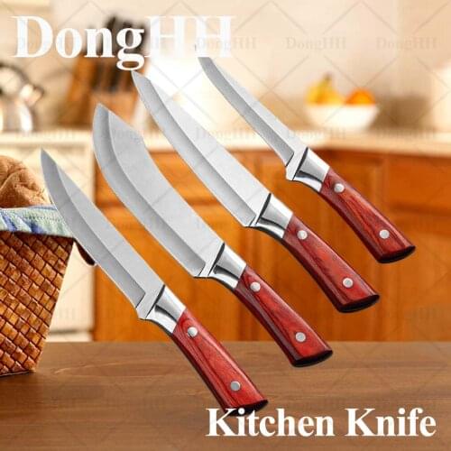 Butcher Knife Professional Set Kitchen Knives Set Chef Knife Forged Meat Cleaver For Meat Vegetable Fruits Cutter Slicer