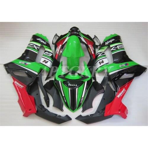 New ABS Motorcycle Fairing kit Fit For Kawasaki Ninja ZX6R 636 ZX-6R 2007 2008 07 08 Bodywork Set Custom Green Red