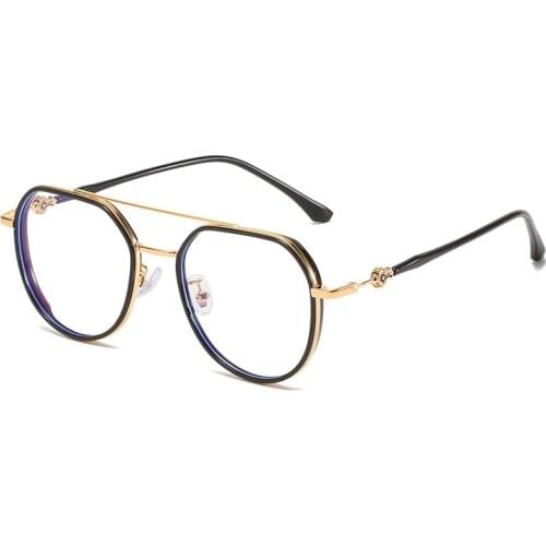 Blue Light Blocking Glasses Men and Women Anti-blue Cut Retro TR90 Fashion Trend Eye Glasses Frame Fill Prescription