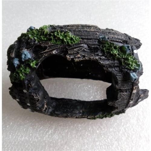 Resin Artificial Barrel Aquarium Ornament Fish Tank Decoration Fish Hiding Cave Fish House Shrimp Nest Simulation Cave Shelter
