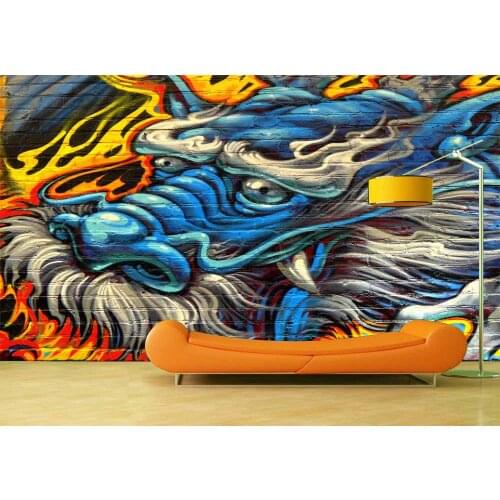 Custom 3D Photo Wallpaper Fantasy Dragon Background Mural Living Room Bedroom Vinyl Mural Waterproof Wallpaper Home Decor