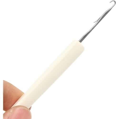 Practical 1Pc White Crochet Latch tool for All 4.5mm Standard Gauge Knitting Machine Weave Craft Sewing Tools 14cm