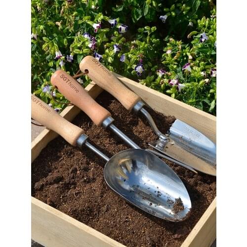 Flower Planting Gardening Tools Home Use Set Small Shovel Stainless Steel Shovel Shovel Flower Growing Pot Succulent