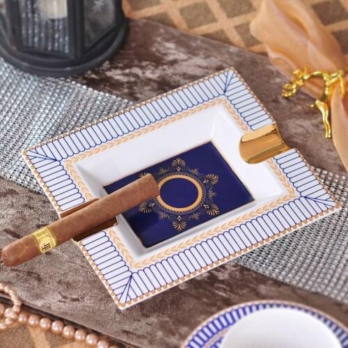 Cigar Ashtray Gift for Boyfriend Ash Tray Decorative Smoking Accessories Household ashtray Cigar Desk Accessories