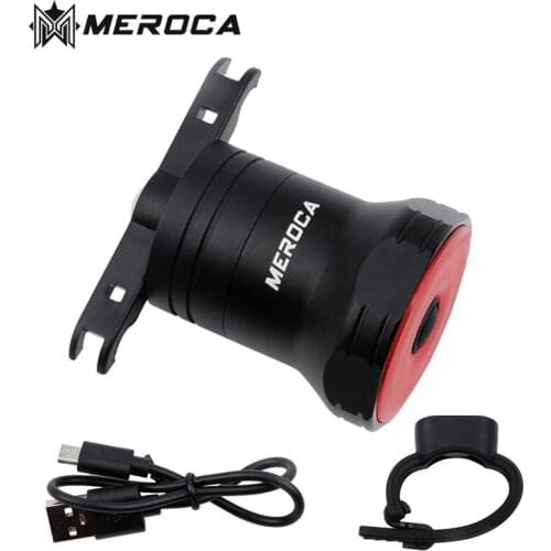 MEROCA Bicycle Super One Taillights Intelligent Sensor Light USB Charge Bike MX2
