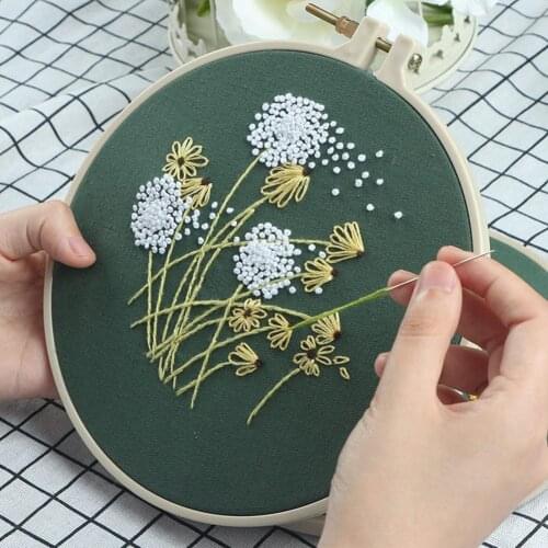 DIY Printed Embroidered Cloth+Thread Board+Special Embroidered Needle+High-definition Drawing Set