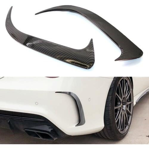 Rear Bumper Apron Spoiler Canard Air Vent Cover Trim for Mercedes-Benz W117 CLA 200 250 45 AMG 2014-2018