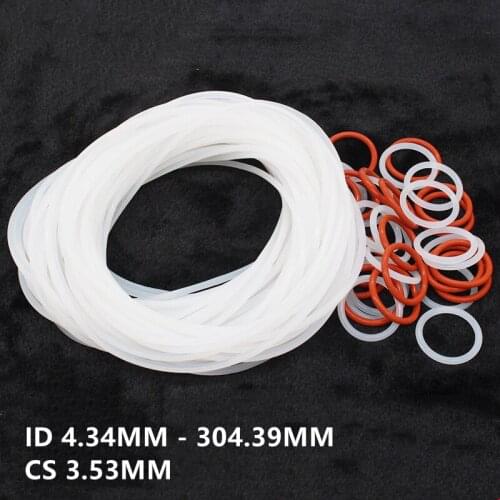 50x VMQ O Ring Seal Silicon Rubber Gasket M28 - M62 ID 29 30 31 32 33 34 35 36 37 38 39 40 41 42 43 45 47 52 57 x CS1.5mm Red
