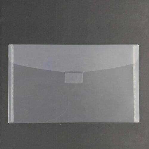 50pcs 25x15cm Transparent Plastic Document Bag Waterproof File Folder Office School Pencil Pen Case Storage Bag