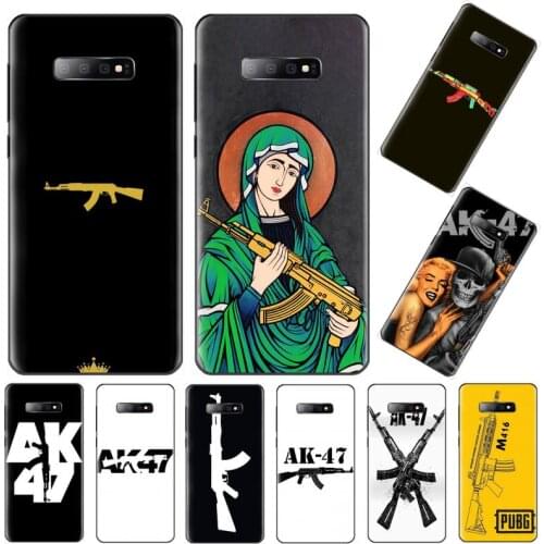 AK-47 gun Phone Case For Samsung Galaxy S7 S8 S9 S10 S10e S20 s21 s30 plus lite Ultra 5g