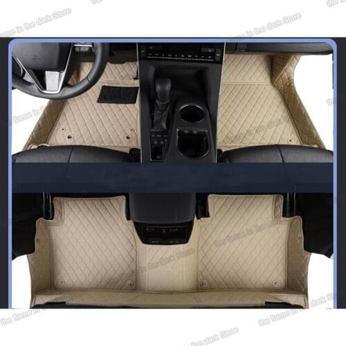 Lsrtw2017 accessories leather car floor mats for toyota avalon 2019 2020 2021 interior auto matten carpet covers foot