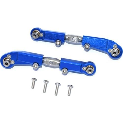 Aluminum Alloy+Adjustable Stainless Steel Front Steering Tie Rod Lever Link Pull Rod for ARRMA 1/7 LIMITLESS RC Car Parts