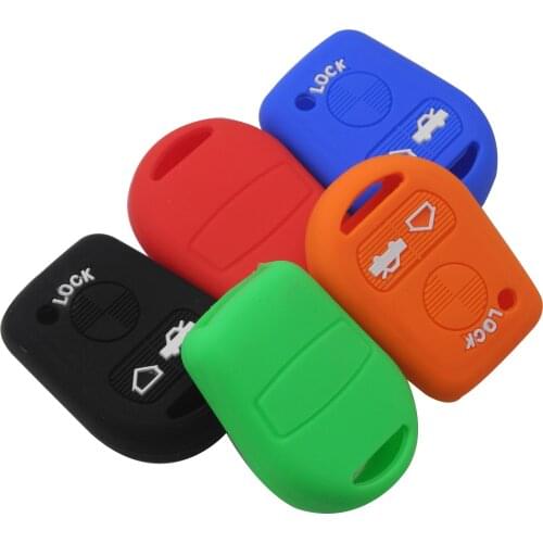 Kutery 10pcs 3 Buttons Remote Key Case Silicone Protect Shell For BMW E31 E32 E34 E36 E38 E39 E46 Z3 Car Styling