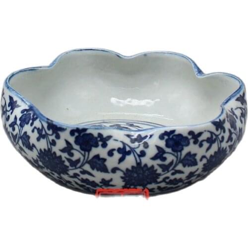 Chinese old porcelain blue and white porcelain Brush wash