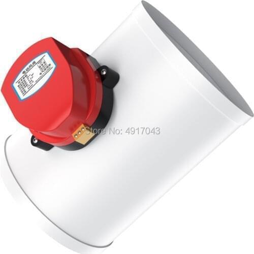 220V Plastic Electric Damper Check Valve 110mm Air Volume Control Valves For Ventilation Pipe