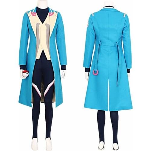 Pokemon Go Blanche Team Mystic Team Leader Cosplay Costume Tailor Made
