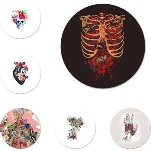 Medical Human Art Brooch Pin Cosplay Badge Accessories For Clothes Backpack Decoration Gift 58mm