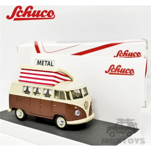 Schuco 1:64 VW T1 Mini BUS Camper opened roof Diecast Model Car