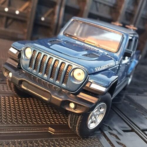 1/32 Jeep Gladiator Wrangler Alloy car model rubicon Pickup toy High simulation for adult children kids birthday present gift