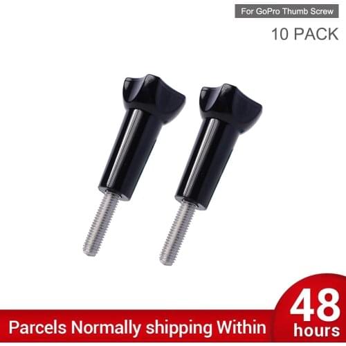10 PACK Go Pro Accessory Monopod Tripod Mount Long Thumb Screw for GoPro Hero 9 8 7 6 5 4 Session Yi 4K Sjcam Eken Action Camera