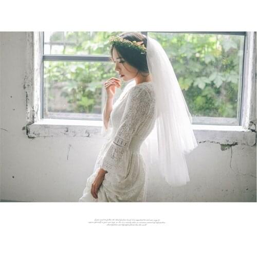 PGBKJA Wedding Short Veils