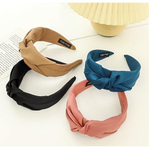 Summer Wide Side Cross Knotted Women Gilr Headbands Hair Hoop Bands Female Hairband Hair Accessories serre tete cheveux femme