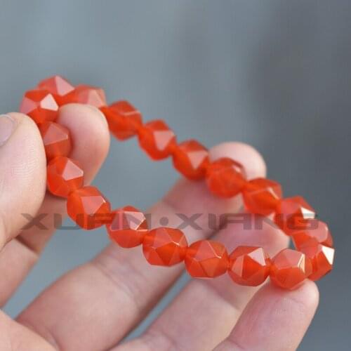 Drop Shipping Women Bracelets Bangles Natural Red Agate Chalcedony Beads Bracelets Gift for Female Fashion Jewelry Free Shipping