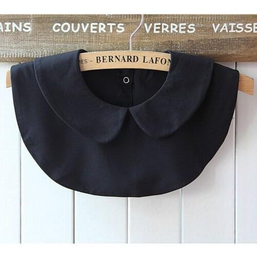 Adjustable Simple Shirt Fake Collar Leisure Solid Sweet Fashion Doll Collar Shirt Blouse Tops Removable Neckline False Collar