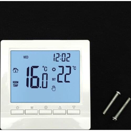 Touch Screen Thermostat With Backlight Mounting Screws For Smart Temperature Control System Electronics Fitting