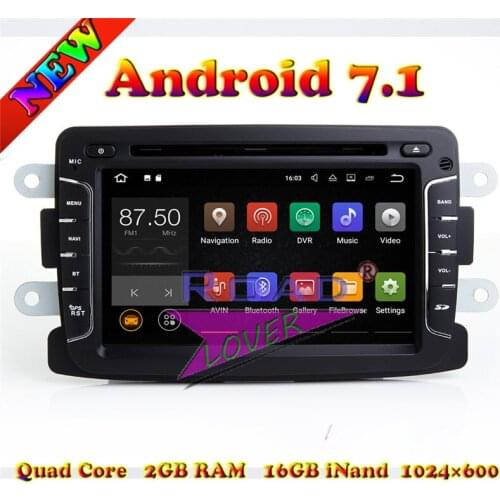 TOPNAVI 2G+16GB Android 7.1 Car PC Syetem Head Unit DVD Auto Player For Dacia/Duster/Logan Sports Stereo GPS Navigation